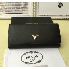 Peněženka Prada 1M1132 Saffiano Leather Black