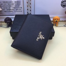 Prada 1M0204 Malá peněženka Bifold Saffiano Leather Černá