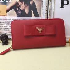Peněženka Prada Zip Around L0506 Červená