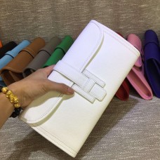 Hermes Epsom kožená kabelka Jige 29cm bílá