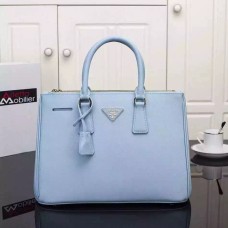 Kabelka Prada Galleria 2274 saffiano kůže 33cm světle modrá