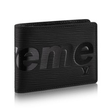 Peněženka Louis Vuitton x Supreme Slender M67718 z epi kůže