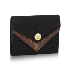 Kompaktní peněženka Louis Vuitton Double V M64420 z Taurillon kůže