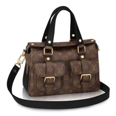 Kabelka Louis Vuitton Manhattan M44207 s monogramem a plátěným vzorem