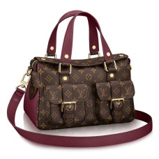 Kabelka Louis Vuitton Manhattan M43482 s monogramem a plátěným vzorem
