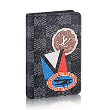 Louis Vuitton kapesní organizér N64440 Damier Graphite Stickers