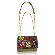 Kabelka Louis Vuitton Twist MM M43497 s monogramovým plátnem