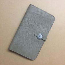 Hermes Dogon Peněženka Togo Kožená H001 Šedá