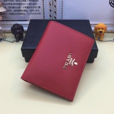 Prada 1M0204 Malá peněženka Bifold Saffiano Leather Red