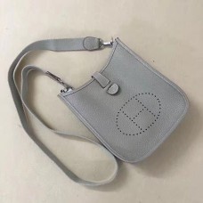 Hermes Mini Evelyne TPM Bag světle šedá