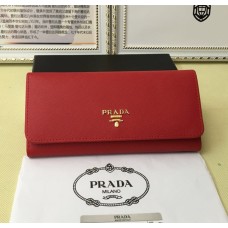 Peněženka Prada 1M1132 Saffiano Leather Red