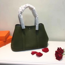 Hermes Kabelka na zahradní párty malá 31cm armádně zelená