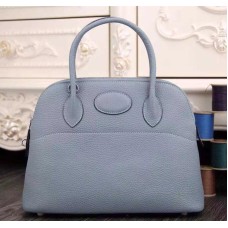 Hermes Bolide 31cm Togo kožená modrá kabelka