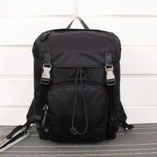 Plátěný batoh Prada V135 černý