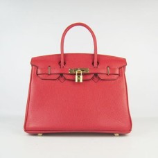 Hermes Birkin 30cm Togo kožené kabelky červené zlato