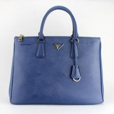 Prada 1786 modrá křížová vzorovaná taška