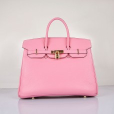 Hermes Birkin 35cm Togo kožené kabelky třešňově růžové zlaté