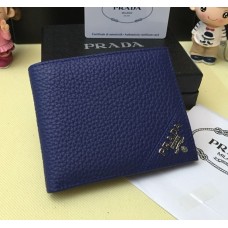 Pánská kožená peněženka Prada 0336 modrá