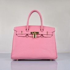 Hermes Birkin 30cm Togo kožené kabelky třešňově růžové zlaté