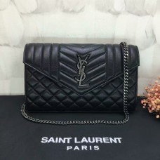 Kabelka YSL Chain Crossbody 22,5 cm černá