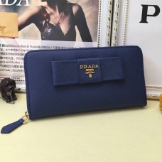 Peněženka Prada Zip Around L0506 Modrá