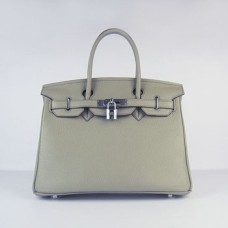 Hermes Birkin 30cm Togo kožené kabelky tmavě šedá stříbrná