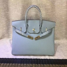 Hermes Birkin 30cm Togo kožené kabelky modrá lin zlatá