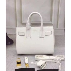 Malá kabelka Saint Laurent Sac De Jour bílá 22cm