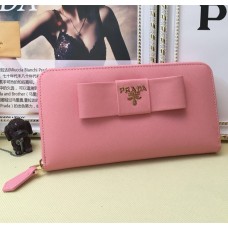 Peněženka Prada Zip Around L0506 Růžová