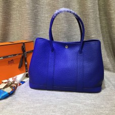 Hermes Kabelka na zahradní párty velká 36cm elektricky modrá
