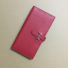 Kožená peněženka Hermes H005 červená