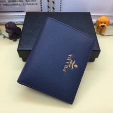 Prada 1M0204 Malá peněženka Bifold Saffiano Leather Navy