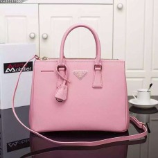 Kabelka Prada Galleria 2274 saffiano kůže 33cm růžová