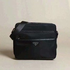 Pánská plátěná crossbody kabelka Prada 1028 černá