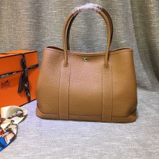 Velká kabelka Hermes Garden Party 36 cm hnědá