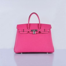 Hermes Birkin 35cm Togo kožené kabelky růžovo-stříbrné