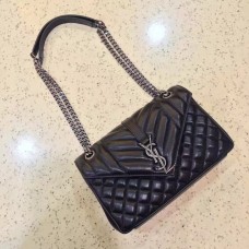 Vysoce kvalitní kabelka přes rameno YSL Envelope 23 cm černá