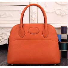 Hermes Bolide 31cm Togo kožená taška oranžová