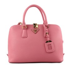 Růžová taška s křížovým vzorem Prada 0812