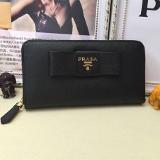 Peněženka Prada Zip Around L0506 Černá