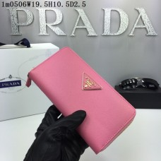 Peněženka Prada Saffiano Leather 0506 růžová