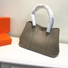 Hermes Kabelka na zahradní párty malá 31cm šedá sloní kůže