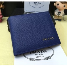 Pánská kožená peněženka Prada 0334 modrá