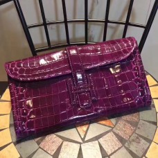 Hermes Jige spojka 29 cm Croco Purple