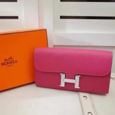 Hermes Constance peněženka Togo kožená růžová
