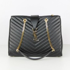 Nákupní taška YSL Saint Laurent Monogram černá