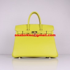 Hermes Birkin 30cm Togo kožené kabelky citronově žluté zlaté