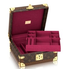 Louis Vuitton M20040 šperkovnice, pevná zavazadla s monogramem, plátno