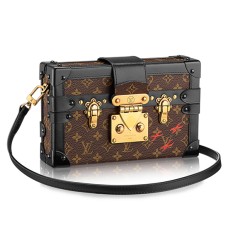 Kabelka Louis Vuitton Petite Malle M40273 s crossbody motivem, plátěná, s motivem...