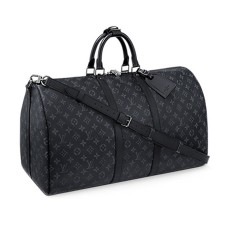 Louis Vuitton M40605 Keepall 55 Bandouliere cestovní taška Monogram Eclipse Canvas